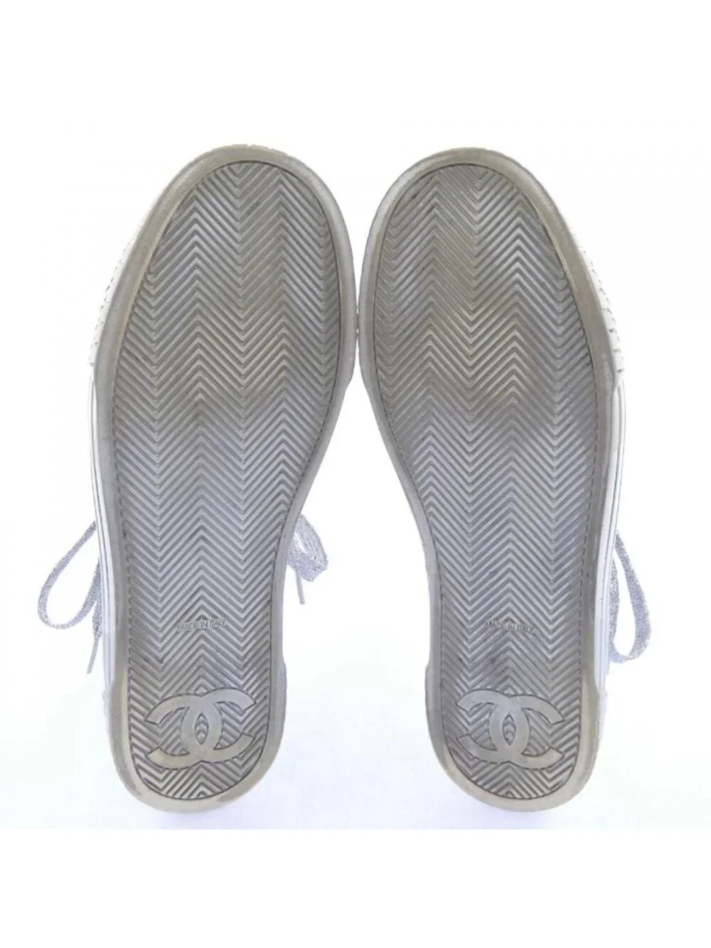 Chanel Sneakers Silver